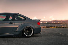 Load image into Gallery viewer, rear side view of BMW E92 with Custom Rear Spoiler
