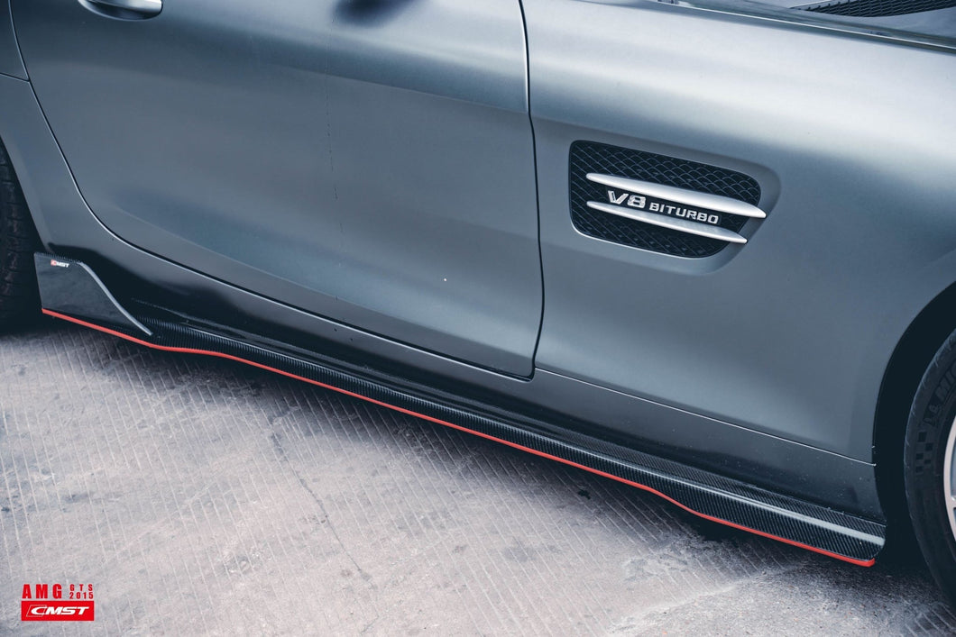 Carbon Fiber Side Skirts for Mercedes Benz C190 AMG GT GTS 2015+