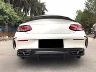 PSM STYLE 15-18 C-Class W205 C63 Carbon Fiber rear diffuser