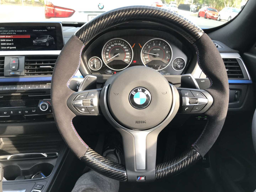 BMW F Series Carbon Fiber/Alcantara Steering Wheel