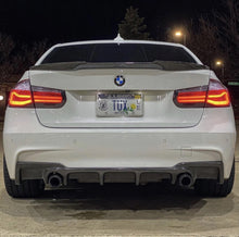 Load image into Gallery viewer, F30 AK Style Carbon Fiber Rear Diffuser
