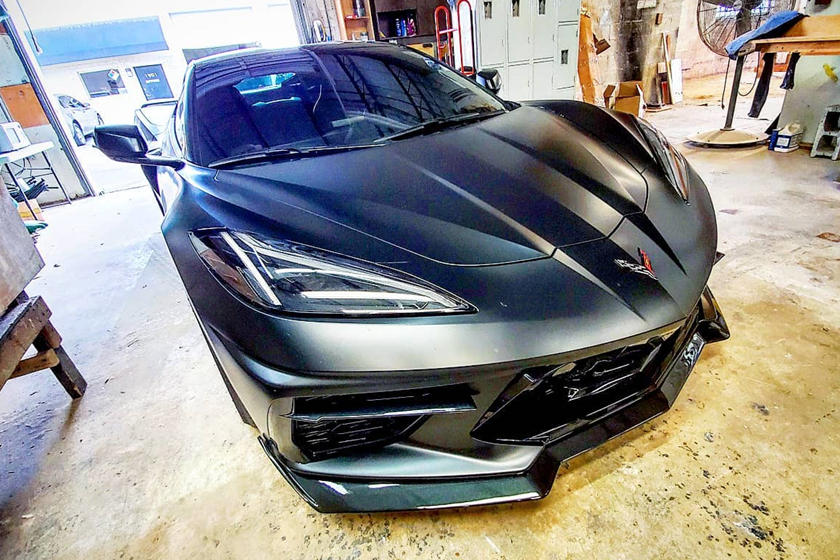 C8 Corvette Z51 Style Carbon Fiber Front Lip